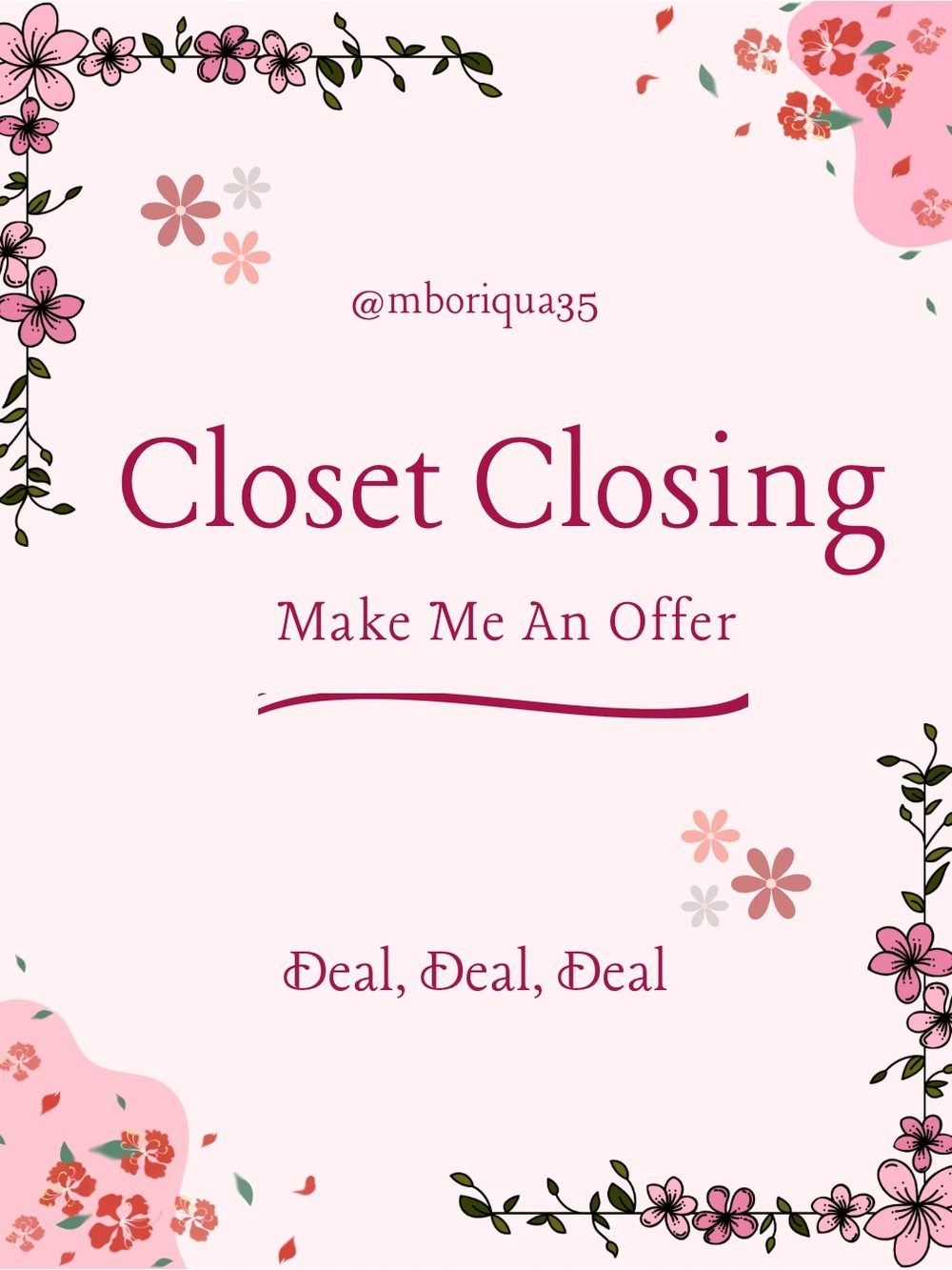 CLOSET CLOSING - MAKE AN OFFER !!!!